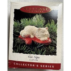 Hallmark Keepsake Ornament 1995 CAT NAPS #2‎ in Series